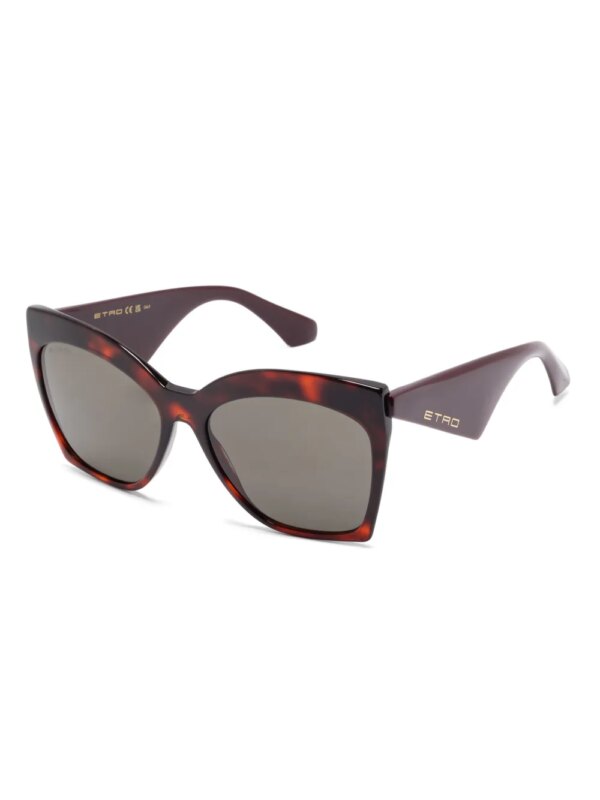 ETRO Zonnebril met oversized montuur - Bruin