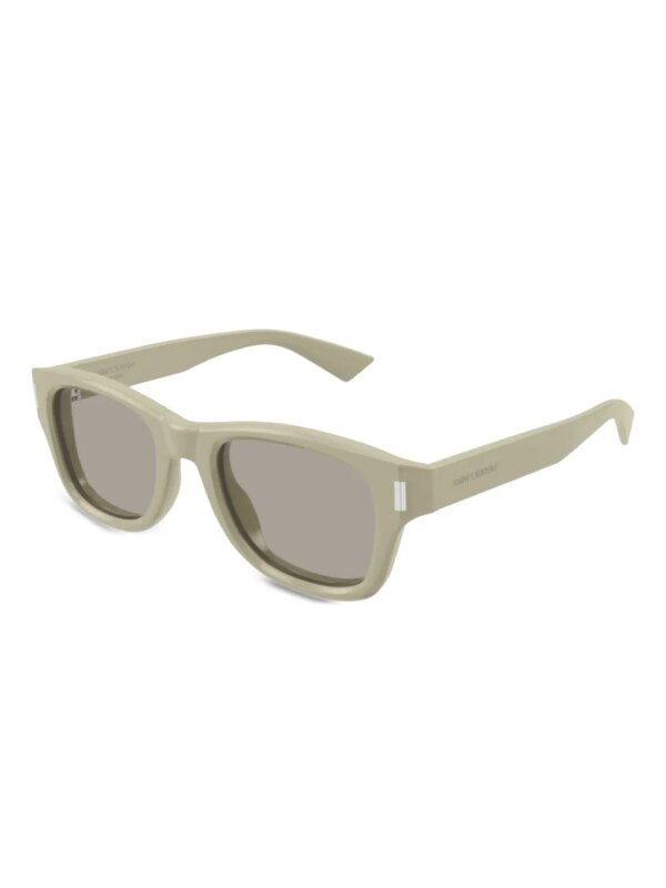 Saint Laurent Eyewear Zonnebril met vierkant montuur - Groen