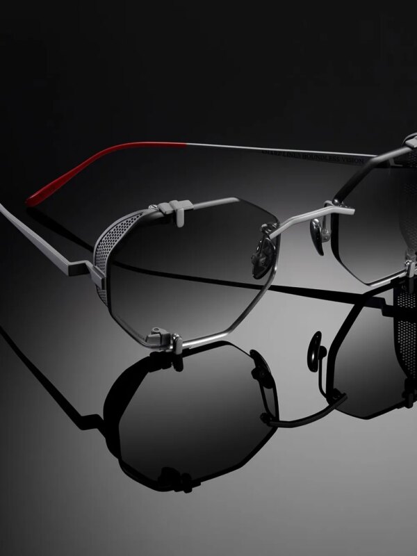 Vysen Eyewear Sever zonnebril met rond montuur - Grijs