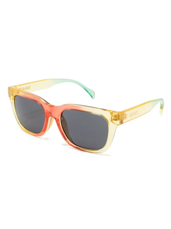 Versace Kids Zonnebril met vierkant montuur - Geel