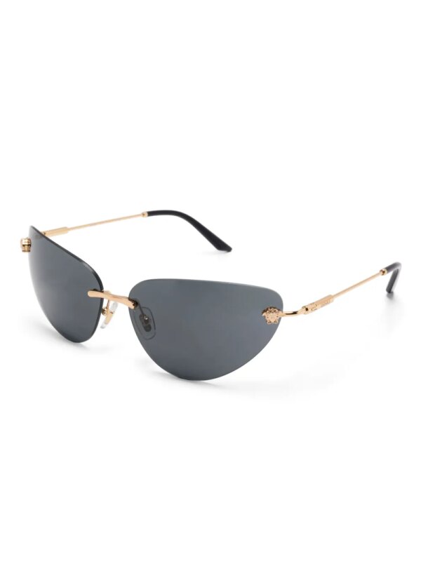 Versace Eyewear Zonnebril met geometrisch montuur - Goud