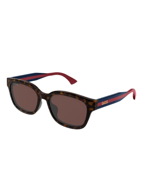 Gucci Eyewear Zonnebril met vierkant montuur - Rood