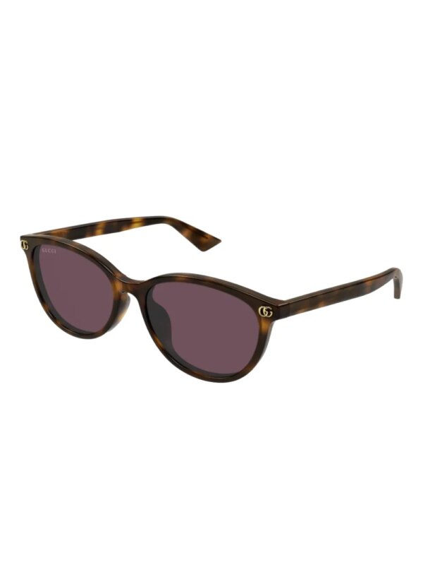 Gucci Eyewear Zonnebril met vierkant montuur - Bruin