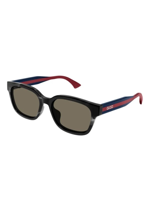 Gucci Eyewear Zonnebril met vierkant montuur - Blauw