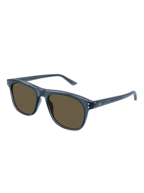 Gucci Eyewear Zonnebril met vierkant montuur - Blauw