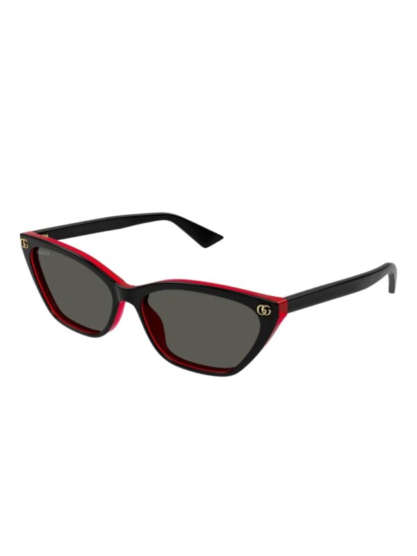 Gucci Eyewear Zonnebril met cat-eye montuur - Zwart