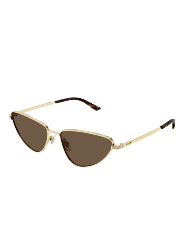 Gucci Eyewear Zonnebril met cat-eye montuur - Goud