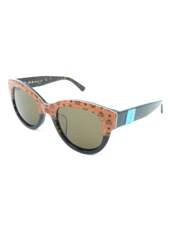 MCM Zonnebril met cat-eye montuur en monogram - Bruin