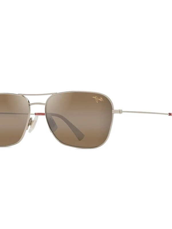 Maui Jim Na'auao zonnebril met piloten montuur - Zilver