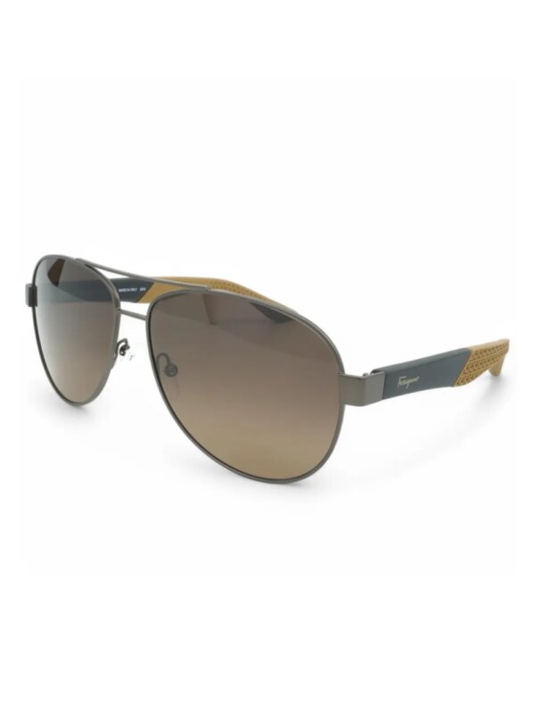 Ferragamo Eyewear Zonnebril met piloten montuur - Grijs