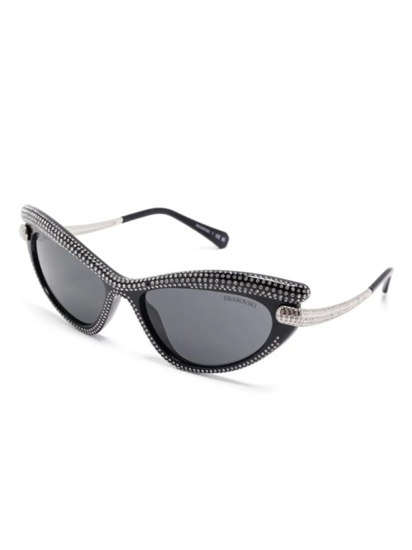 Swarovski Eyewear Zonnebril met cat-eye montuur - Zwart