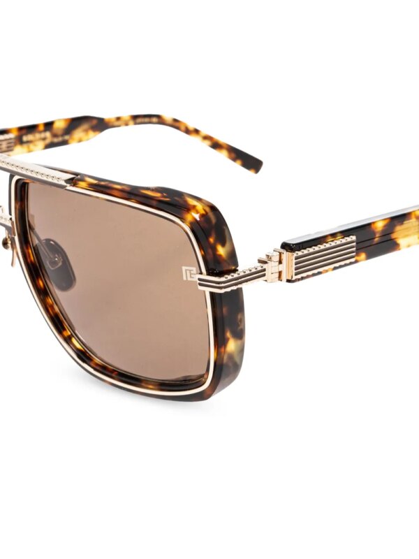 Balmain Eyewear Soldier zonnebril - Bruin