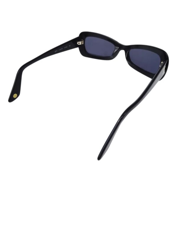 CHANEL Pre-Owned 1990-2000s zonnebril met rechthoekig montuur - Zwart