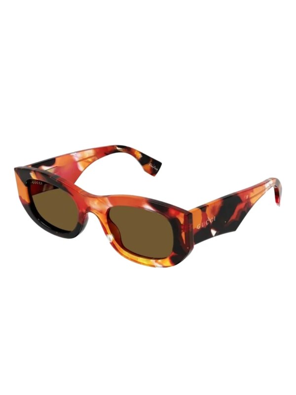 Gucci Eyewear Zonnebril met logo - Oranje