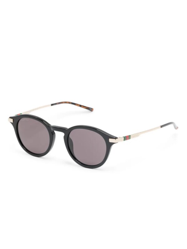 Gucci Eyewear Zonnebril met rond montuur - Zwart