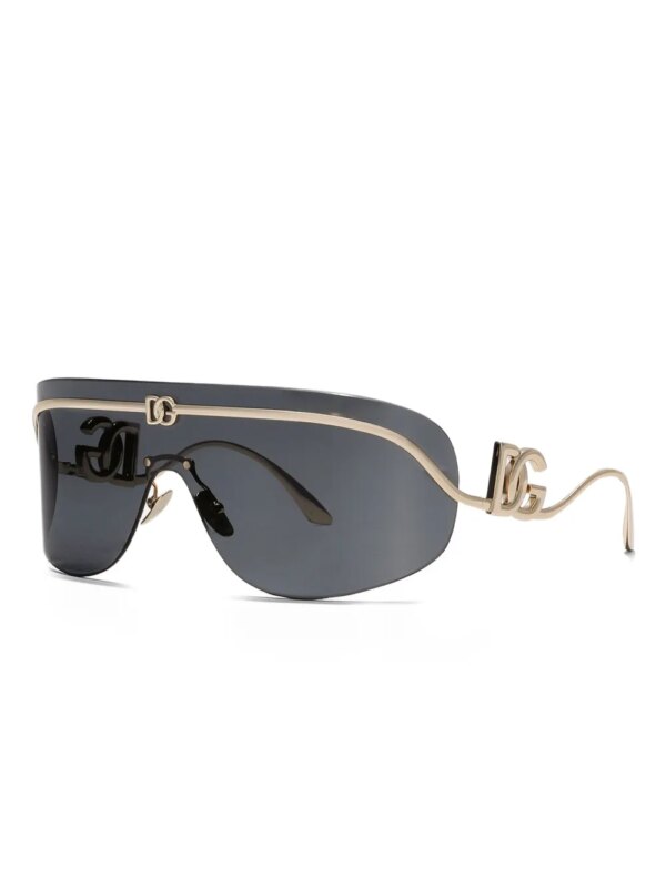 Dolce & Gabbana Eyewear Zonnebril met schild montuur - Goud