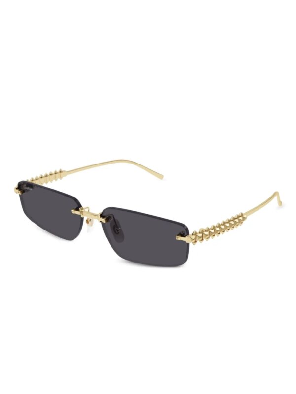 Cartier Eyewear Zonnebril met geometrisch montuur - Goud