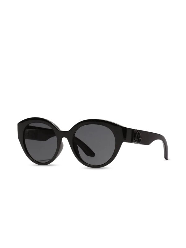 Dolce & Gabbana Eyewear Zonnebril met oversized cat-eye montuur - Zwart