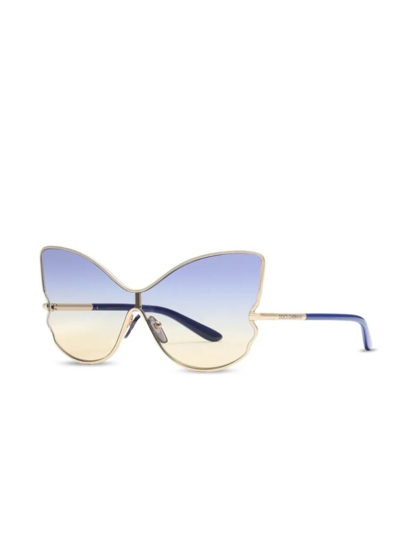 Dolce & Gabbana Eyewear Zonnebril met vlinder montuur - Goud