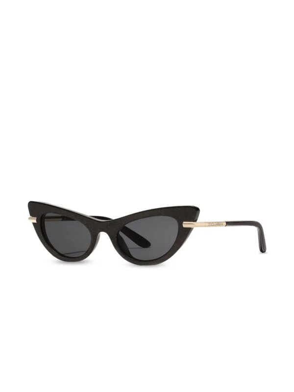 Dolce & Gabbana Eyewear Zonnebril met cat-eye montuur - Zwart