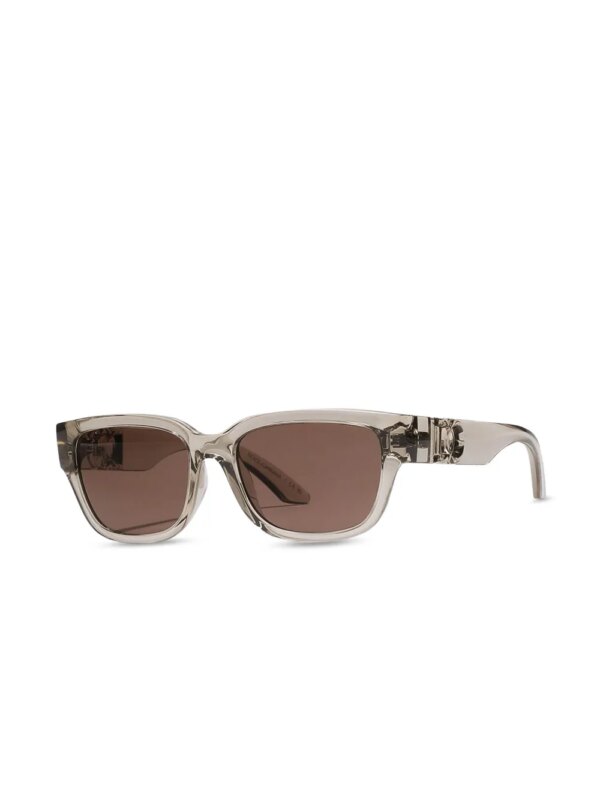 Dolce & Gabbana Eyewear Zonnebril met doorzichtig rechthoekig montuur - Beige