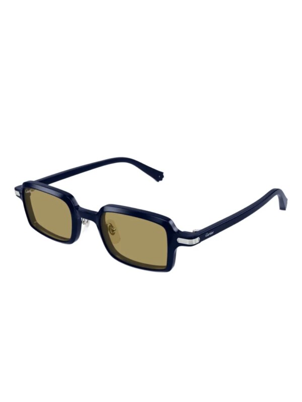 Cartier Eyewear Zonnebril met vierkant montuur - Blauw