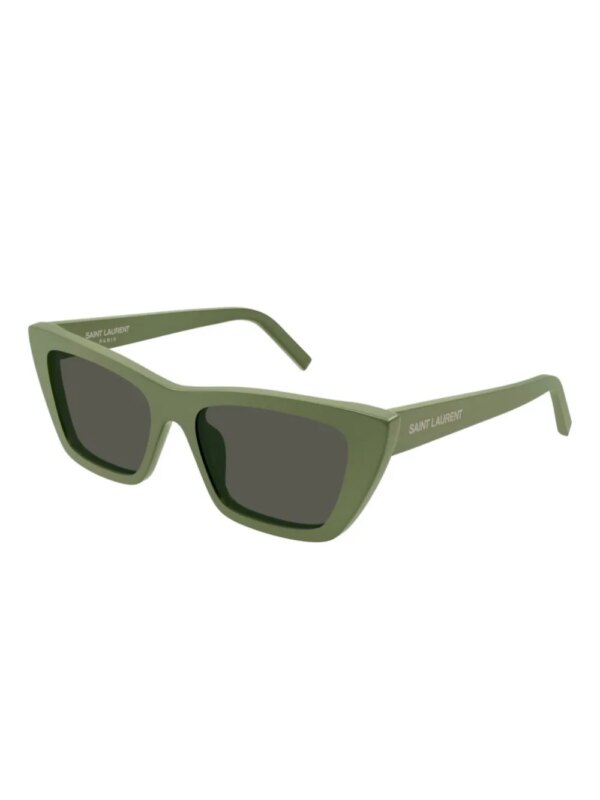 Saint Laurent Eyewear Zonnebril met geometrisch montuur - Groen