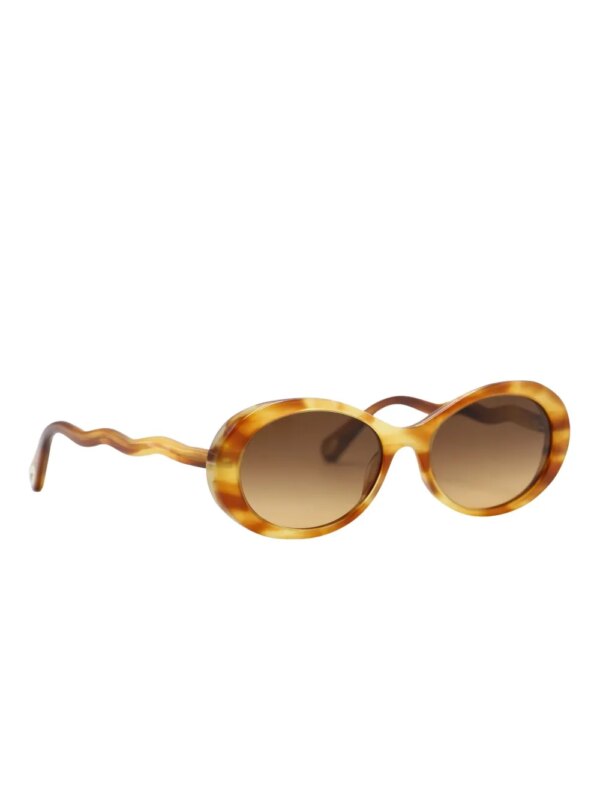 Chloé Eyewear Zonnebril met schilpadschild design - Bruin