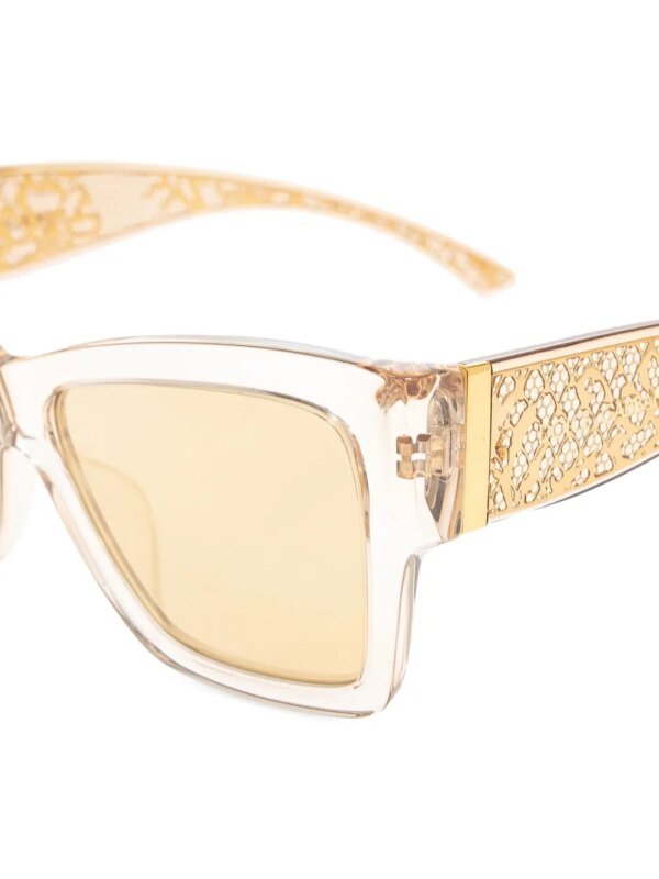 Dolce & Gabbana Eyewear Zonnebril met logo - Beige