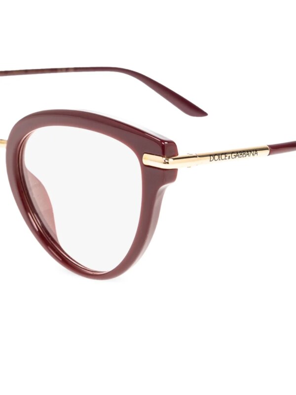 Dolce & Gabbana Eyewear Zonnebril met gegraveerd logo - Rood