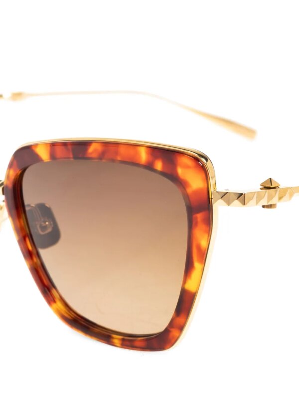 VALENTINO GARAVANI EYEWEAR Zonnebril met oversized montuur - Bruin