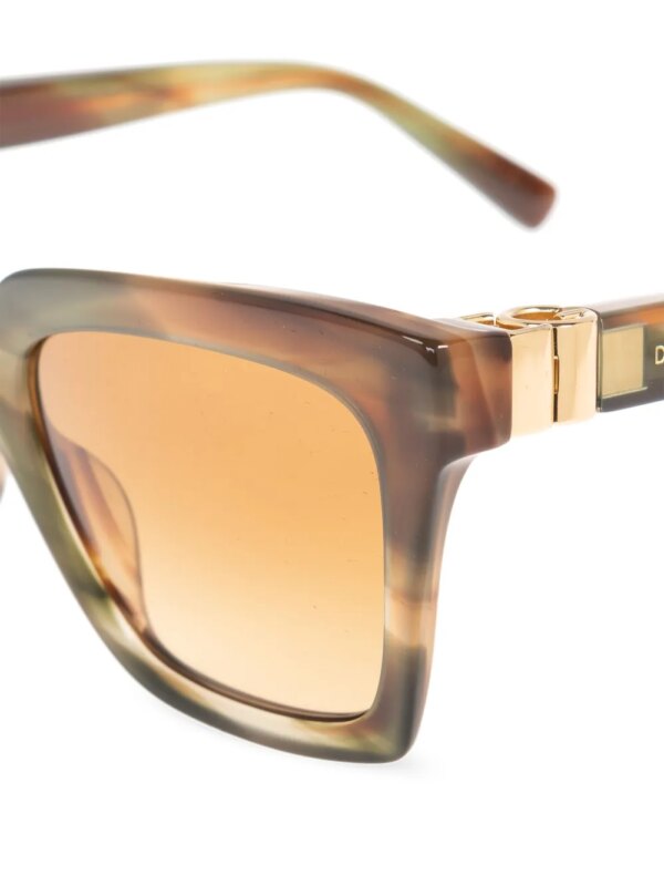 Dolce & Gabbana Eyewear Zonnebril met logoprint - Bruin