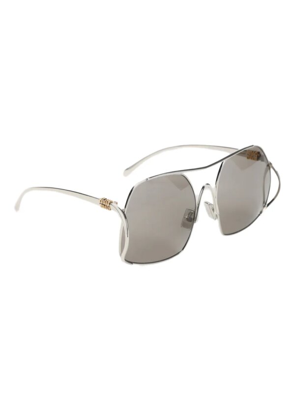Miu Miu Eyewear Zonnebril met logo - Grijs