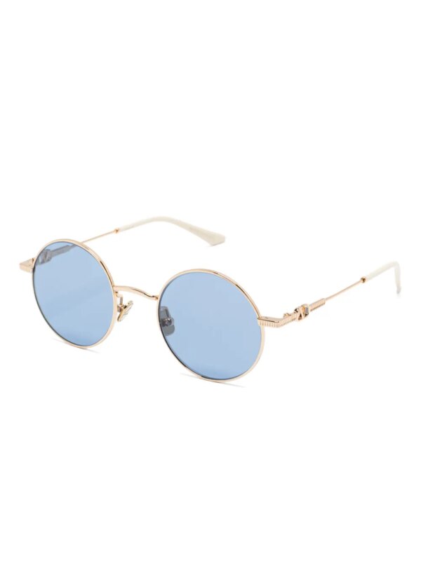 VALENTINO GARAVANI EYEWEAR Zonnebril met rond montuur - Goud