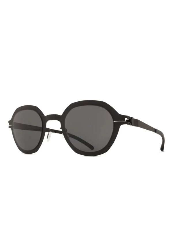 Mykita Zonnebril met rond montuur - Zwart