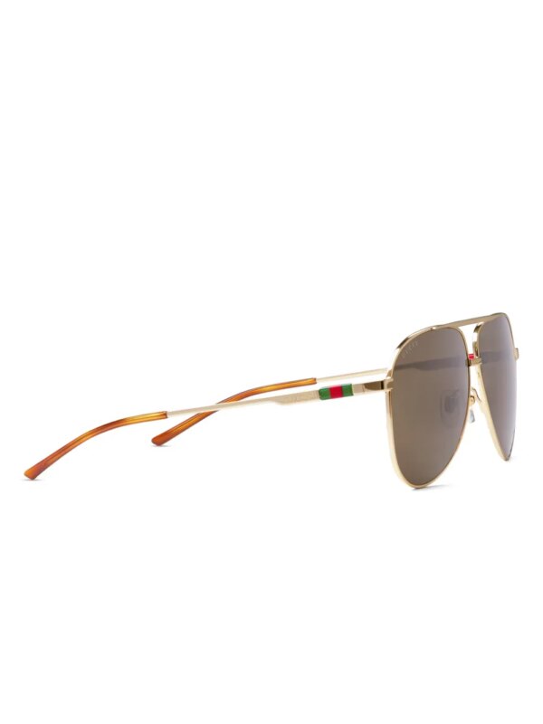 Gucci Eyewear Zonnebril met piloten montuur - Goud