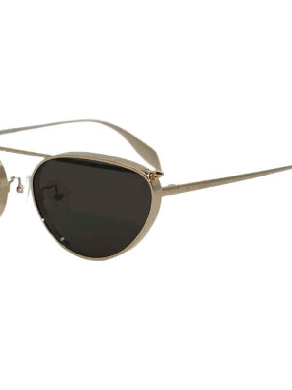 Alexander McQueen Eyewear Zonnebril met cat-eye montuur - Goud