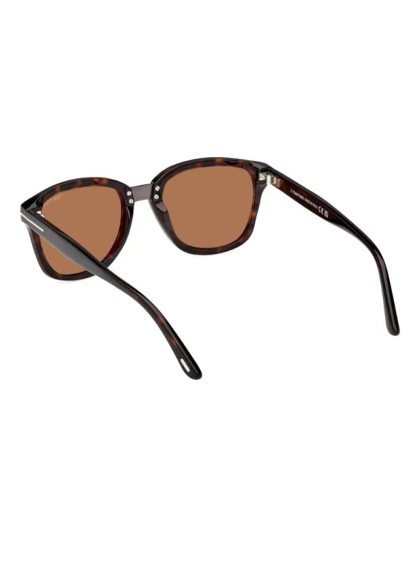 TOM FORD Eyewear Zonnebril met vierkant montuur - Bruin