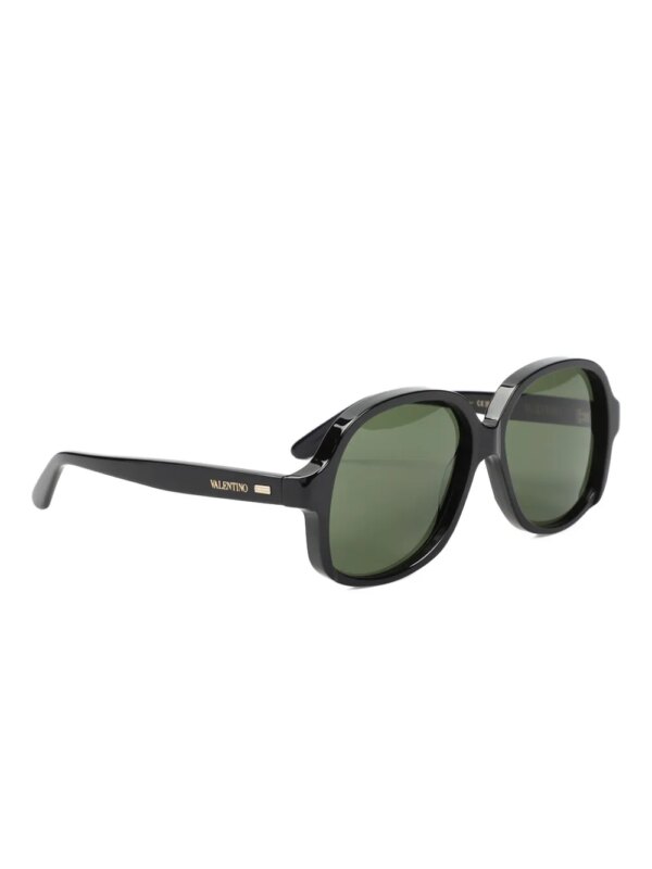 VALENTINO GARAVANI EYEWEAR Zonnebril met achthoekig montuur - Zwart