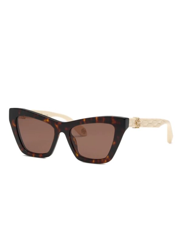 Roberto Cavalli Zonnebril met cat-eye montuur - Bruin