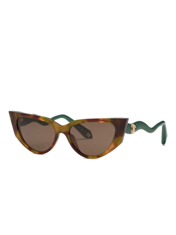 Roberto Cavalli Zonnebril met cat-eye montuur - Bruin