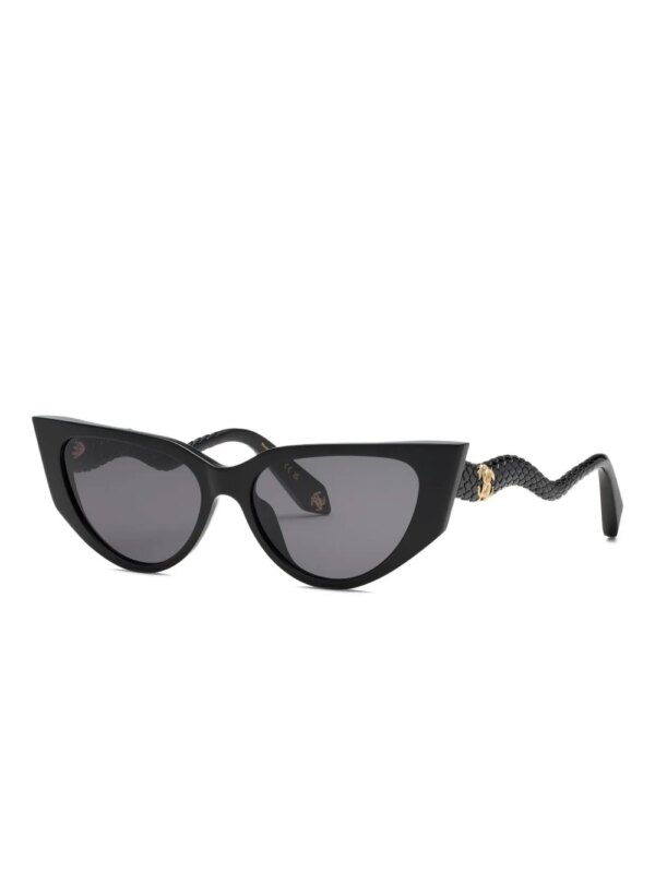 Roberto Cavalli Zonnebril met cat-eye montuur - Zwart