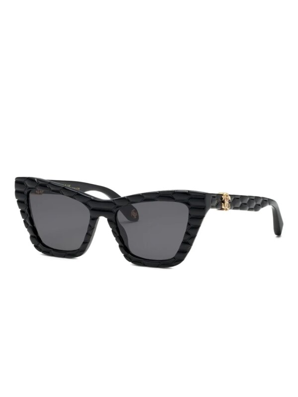 Roberto Cavalli Zonnebril met cat-eye montuur - Zwart