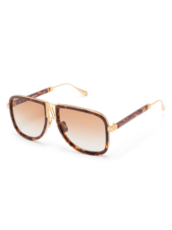 ANNA-KARIN KARLSSON Logo Dude zonnebril - Bruin