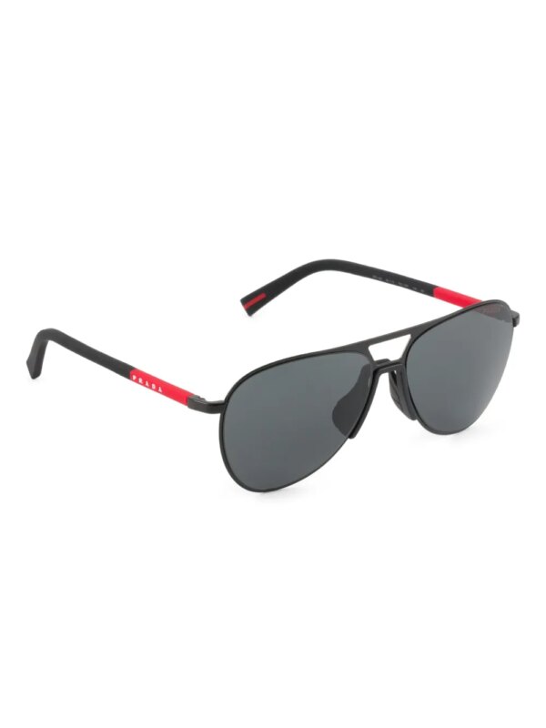 Prada Eyewear Linea Rossa zonnebril - Zwart