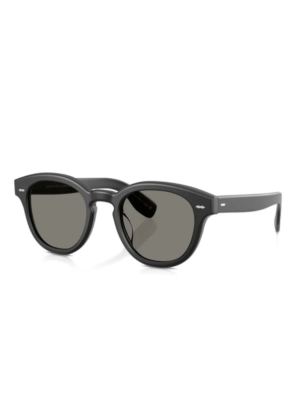 Oliver Peoples Zonnebril met rond montuur - Zwart