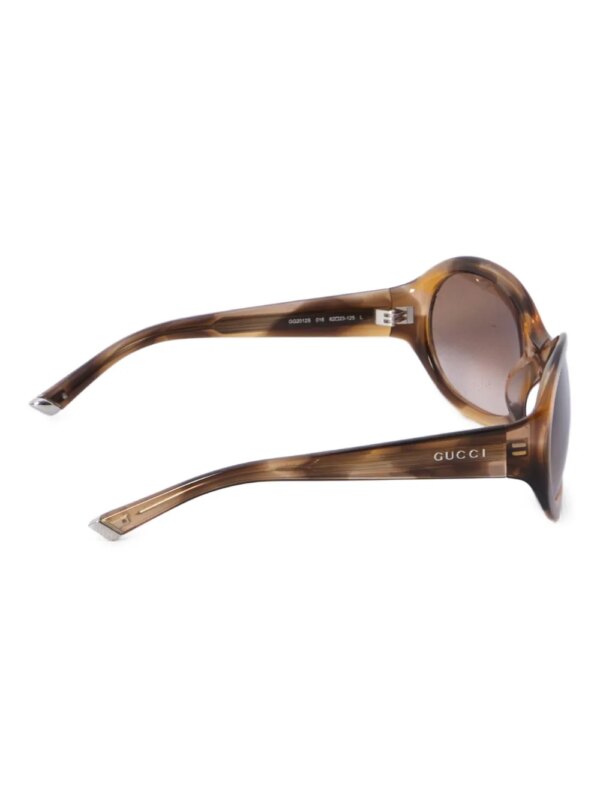 Gucci Eyewear Zonnebril met rond montuur - Bruin