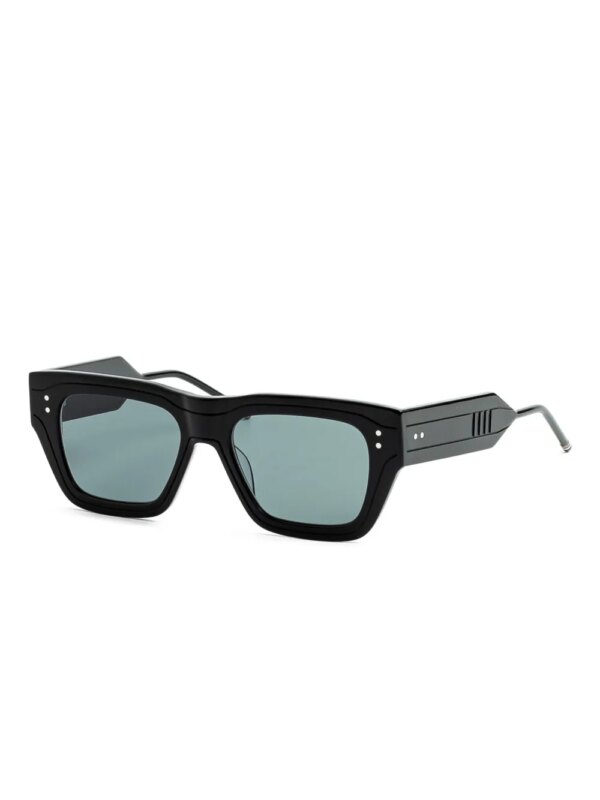 Thom Browne Eyewear Zonnebril met vierkant montuur - Zwart