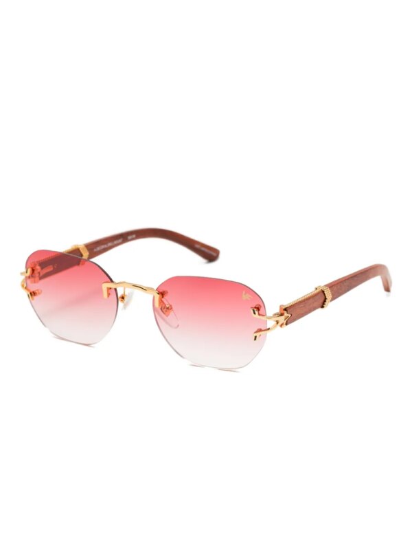 Vintage Frames Company V-Decor XL Woods zonnebril - Rood
