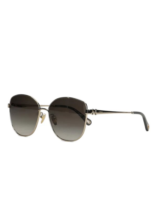 Chloé Eyewear Zonnebril met vierkant montuur - Goud